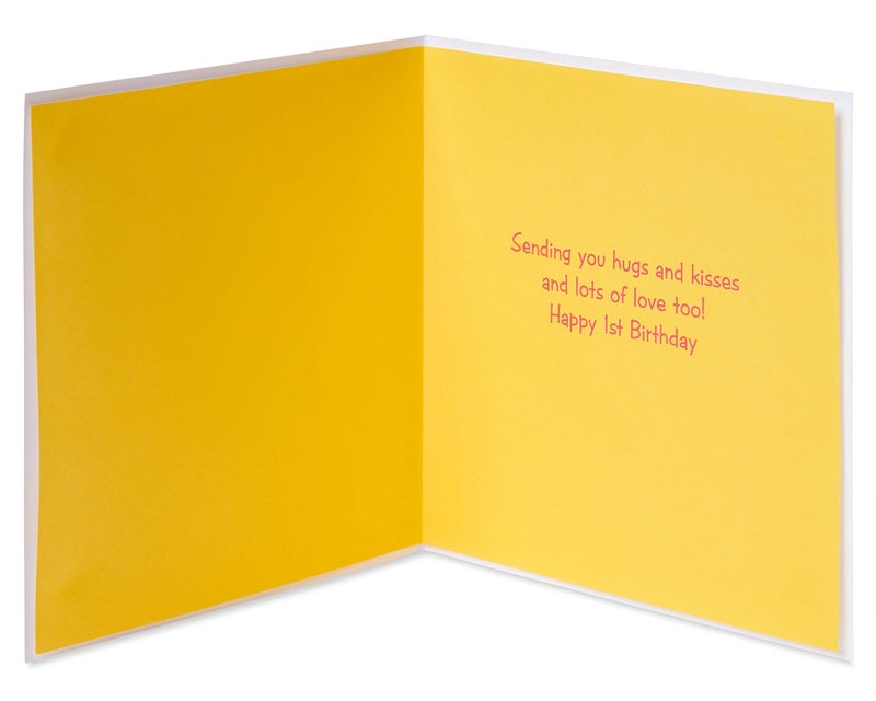 Papyrus 1st Birthday Card (Hugs and Kisses) - Image 2